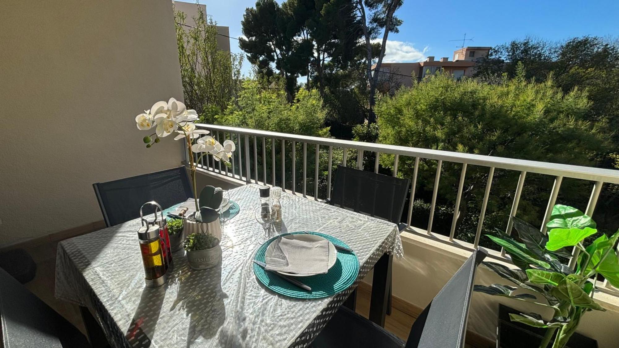 Proche Centre Sanary Studio Climatise 4 Personnes Bagian luar foto